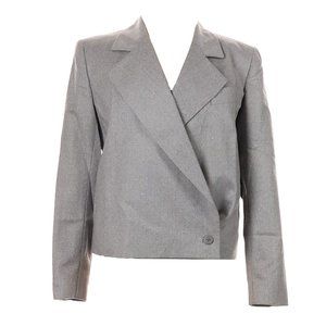 Wool Boxy Cropped Blazer